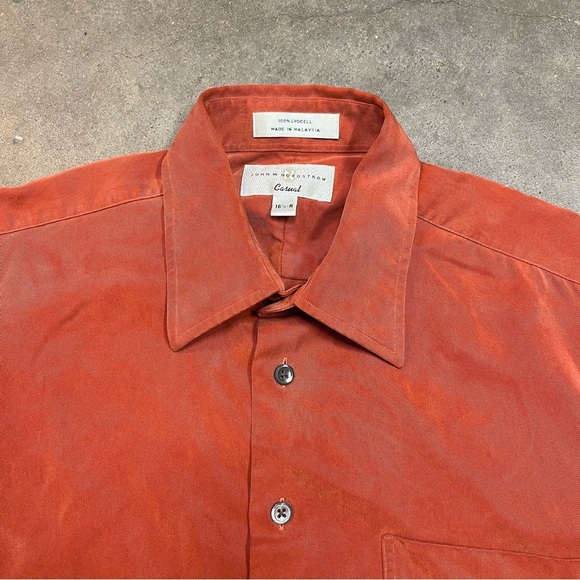John W Nordstrom Lyocell Long Sleeve Button Up Casual Dress Shirt - Picture 4 of 9